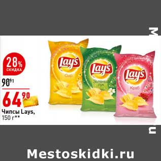 Акция - Чипсы Lays