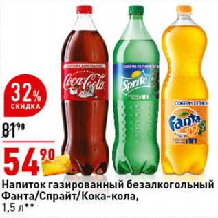 Акция - Напиток газированный безалкогольный Фанта/Спрайт/Кока-кола