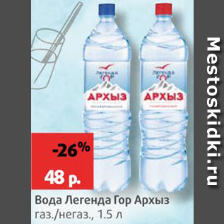 Акция - Вода Архыз