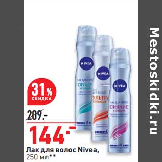 Акция - Лак для волос Nivea