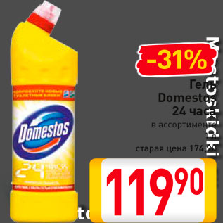 Акция - Гель Domestos 24 часа