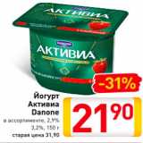 Магазин:Билла,Скидка:Йогурт Активиа Danone