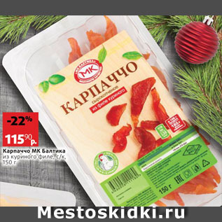 Акция - Карпаччо из куриного филе Балтика