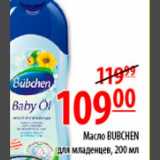 Магазин:Перекрёсток,Скидка:масло для младенцев Бюбхен