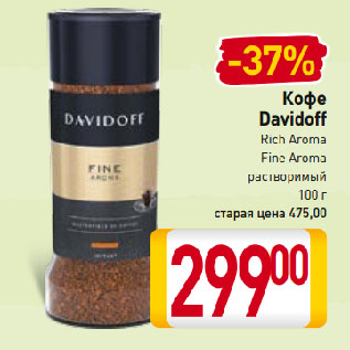 Акция - Кофе Davidoff