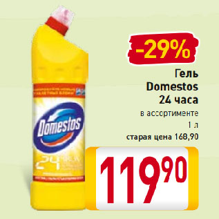 Акция - Гель Domestos 24 часа