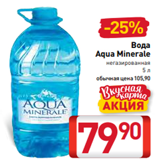 Акция - Вода Aqua Minerale негазированная 5 л