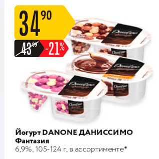 Акция - Йогурт DANONE ДAНиссимо