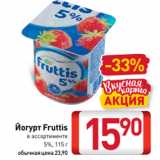 Магазин:Билла,Скидка:Йогурт Fruttis
в ассортименте
5%, 115 г