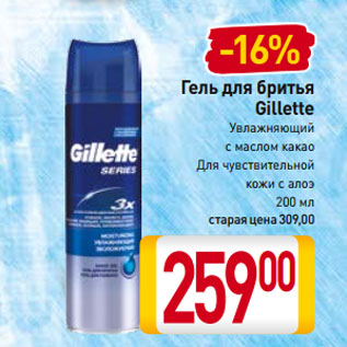 Акция - Гель для бритья Gillette