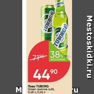 Акция - Пиво TUBORG