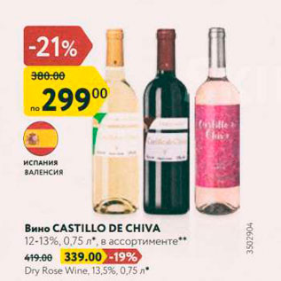Акция - Вино Castillo De Chiva