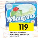 Магазин:Перекрёсток,Скидка:Масло сливочное Вологодское Лето 82,5%