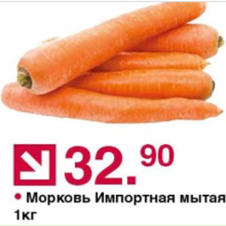 Акция - Морковь Импортная мытая